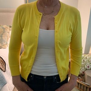 Canary Yellow Cotton Sweater